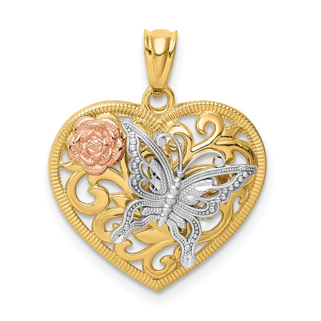 14k Tri-Color Pendants Style K3250 - Classique Jewelry Inc.
