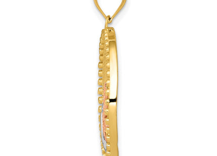 14k Two-tone Pendants Style K3257 - Classique Jewelry Inc.