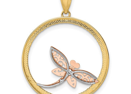 14k Two-tone Pendants Style K3257 - Classique Jewelry Inc.