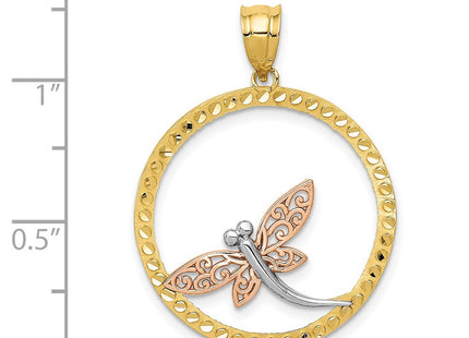 14k Two-tone Pendants Style K3257 - Classique Jewelry Inc.