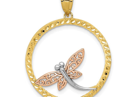 14k Two-tone Pendants Style K3257 - Classique Jewelry Inc.