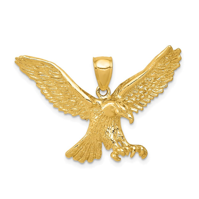 14k Eagle Pendant, 24 x 37.5mm