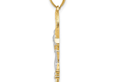 14K gold pendant, alternate view