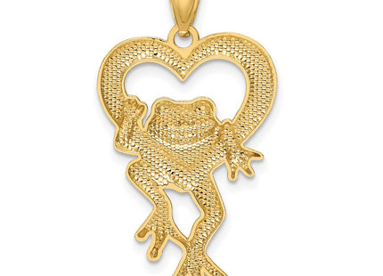 14k Yellow & Rhodium Pendants Style K3293 - Classique Jewelry Inc.