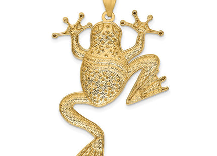 14k Yellow & Rhodium Pendants Style K3296 - Classique Jewelry Inc.