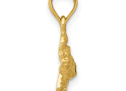 14K gold pendant, alternate view