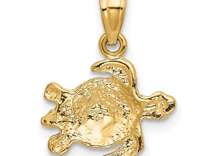 14K gold pendant, another view