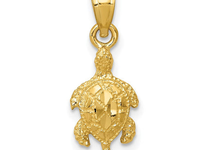 14K Turtle Pendant (Style K3299)
