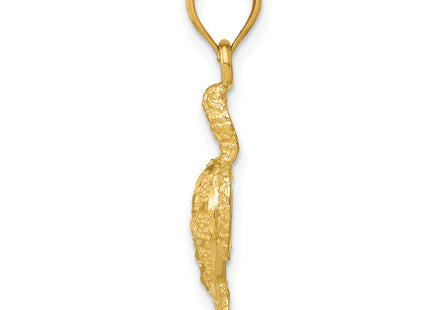 14K Turtle Pendant, 25 x 14.5mm