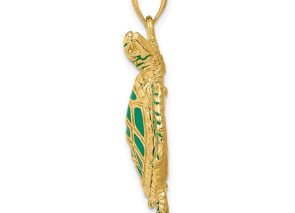 14K gold pendant, alternate view