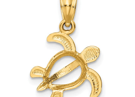 14K gold pendant, another view