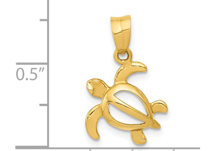 14K gold pendant, further view