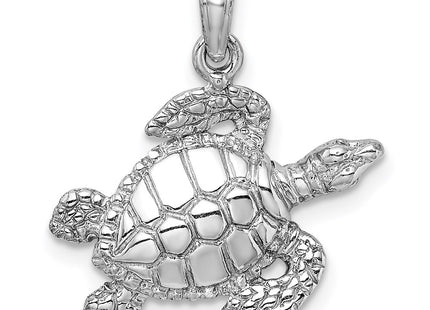 14K white gold charm
