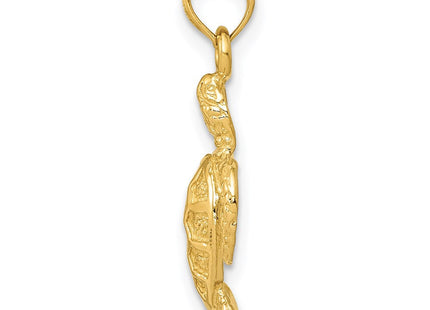 14k Sea Turtle Pendant (Style K3309)