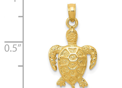 14k Sea Turtle Pendant (Style K3309)