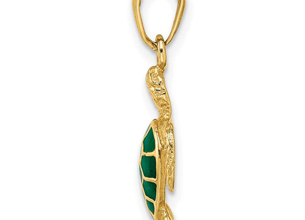 14K gold pendant, alternate view