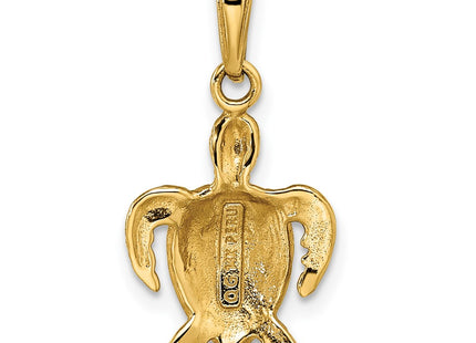 14K gold pendant, another view