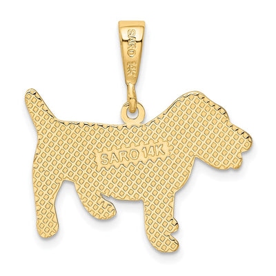 14K Jack Russell Terrier Dog Pendant