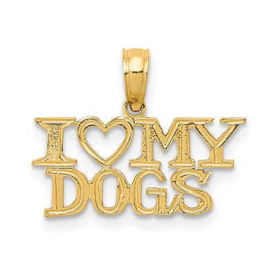 14K gold heart pendant