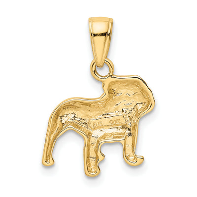 14K Bulldog Pendant
