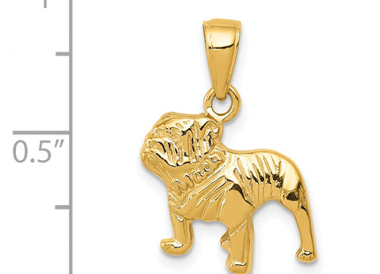 14k Bulldog Pendant