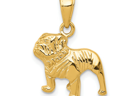 14k Bulldog Pendant
