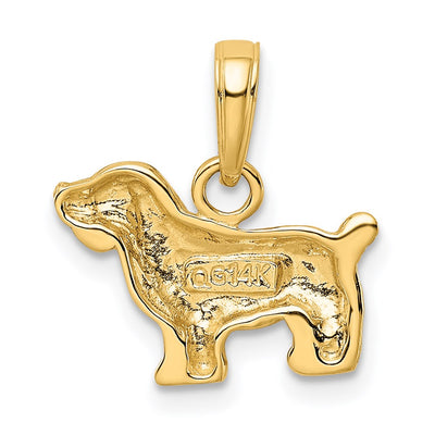 14K Cocker Spaniel Dog Pendant