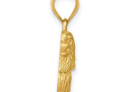 14K gold pendant, alternate view