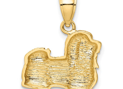 14K gold pendant, another view