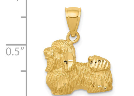 14K gold pendant, further view