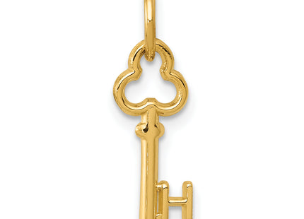 14k Key Letter Initial Charm