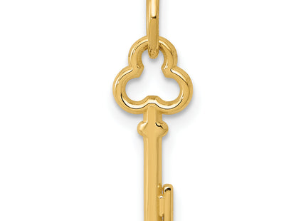 14k Key Letter Initial Charm