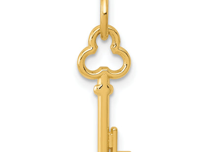 14k Key Letter Initial Charm