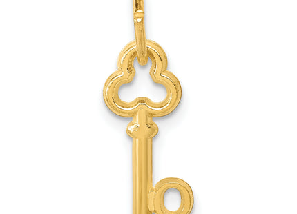 14k Key Letter Initial Charm