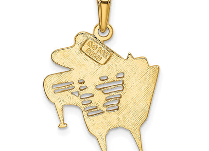 14k Yellow Gold Pendants Style K3506 - Classique Jewelry Inc.