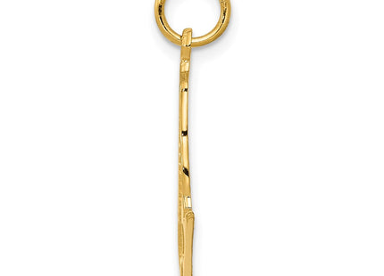 14K gold pendants & charm, alternate view