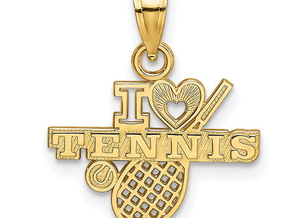 14K gold heart charm
