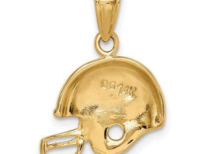 14k Football Helmet Pendant (Style K3604)