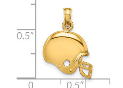 14k Football Helmet Pendant (Style K3604)