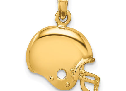 14k Football Helmet Pendant (Style K3604)