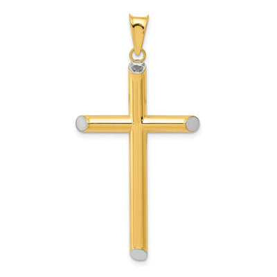 14K gold cross pendant