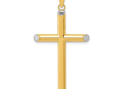 14K gold cross pendant