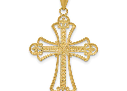 14k Yellow & Rhodium Pendants Style K3649 - Classique Jewelry Inc.