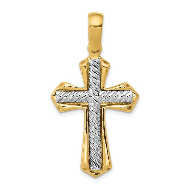 14k Two-tone Pendants Style K3664 - Classique Jewelry Inc.