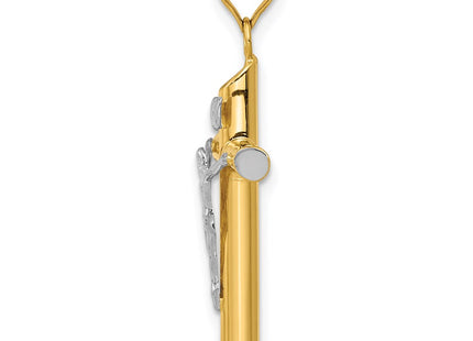 14k Two-tone Pendants Style K3722 - Classique Jewelry Inc.