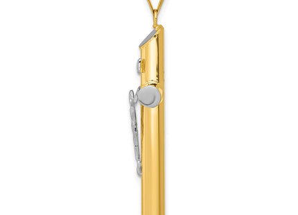 14K gold crucifix pendant, alternate view