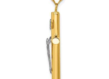 14k Two-tone INRI Crucifix Pendant (Style K3725)