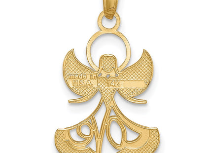 14k Yellow & Rhodium Pendants Style K3748 - Classique Jewelry Inc.