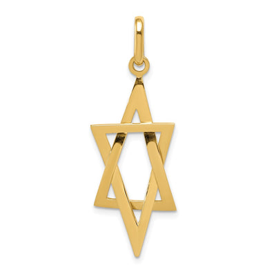 14K gold star pendant