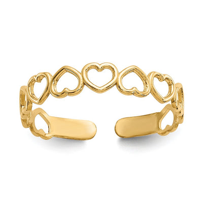 14K gold heart ring